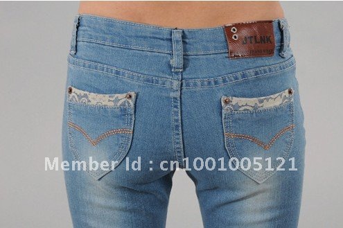 high quliaty 5pcs New torn wash water seven points jeans feet pants 036 ,free shipping by DHL