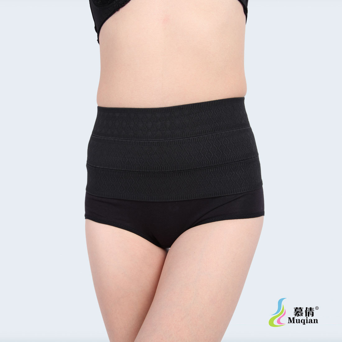 High waist abdomen belt drawing rompers cotton body shaping pants beauty care corselets pants 525