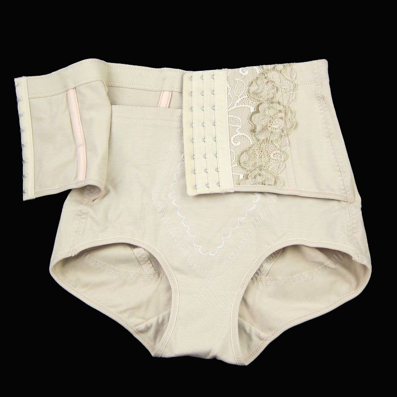 High waist abdomen drawing butt-lifting panties cotton drawing abdomen panties body shaping pants plus size underwear