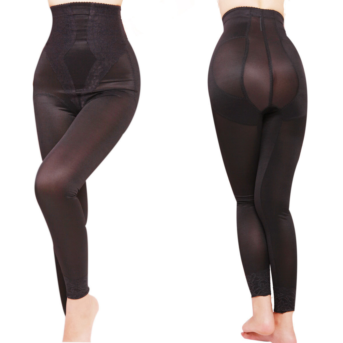 High waist abdomen pants drawing butt-lifting pants fat burning body shaping pants corset pants body shaping panties k125