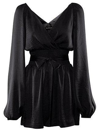 high waist black and brown party clubbing charming princess long-sleeve one-piece dress pants xs_xxl