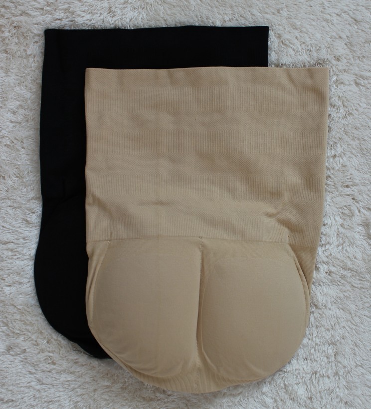 High waist body shaping abdomen drawing pants pad butt-lifting bottom panties female
