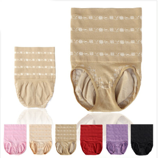 High waist body shaping beauty care pants butt-lifting abdomen drawing waist support beauty care corset slimming panties female