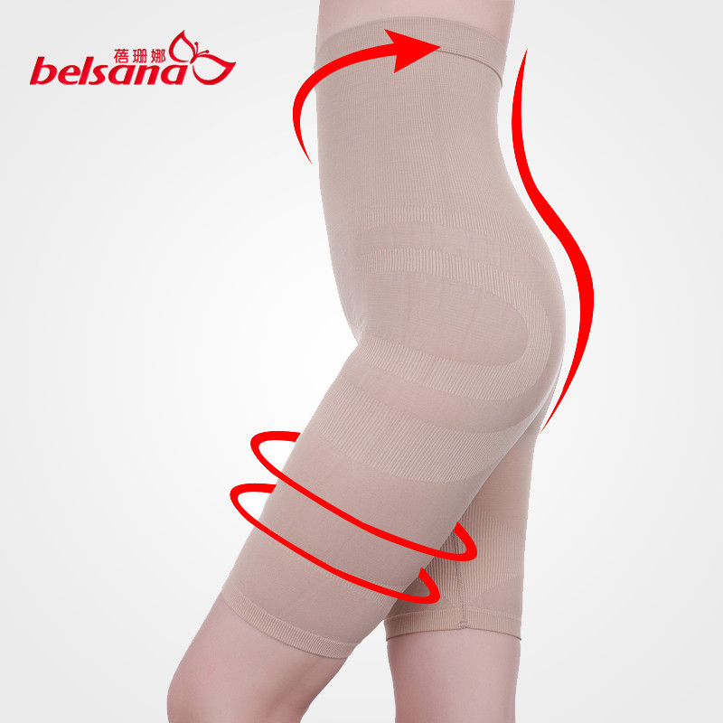 High waist bottom knee-length pants abdomen drawing pants butt-lifting pants body shaping pants body shaping pants free shipping