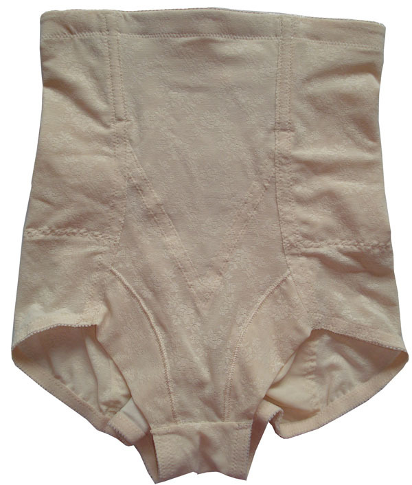 High waist roll-up hem belt fish bone slim waist trigonometric corset body shaping pants