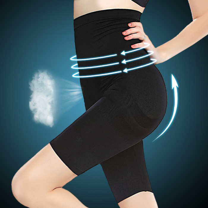 High waist seamless butt-lifting bottom plastic pants corselets butt-lifting pants s36