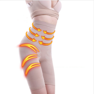 High waist solid color body shaping beauty care pants butt-lifting leg abdomen drawing corset panties female underwear basic