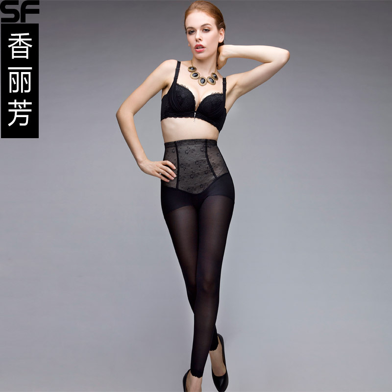 High waist women's breathable butt-lifting abdomen drawing body shaping pants corset pants slimming stovepipe legs trousers 2508