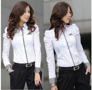 Hight quality 2011 summer new style ,ladies' long sleeve shirt ,elegant ladies' shirt free shipping