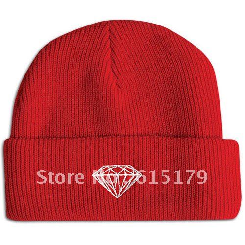 Hip-Hop Supreme Diamond Beanies Cotton Men Women knitted cap wool Hat baseball caps Snapback Hat Autumn winter hats 1pcs