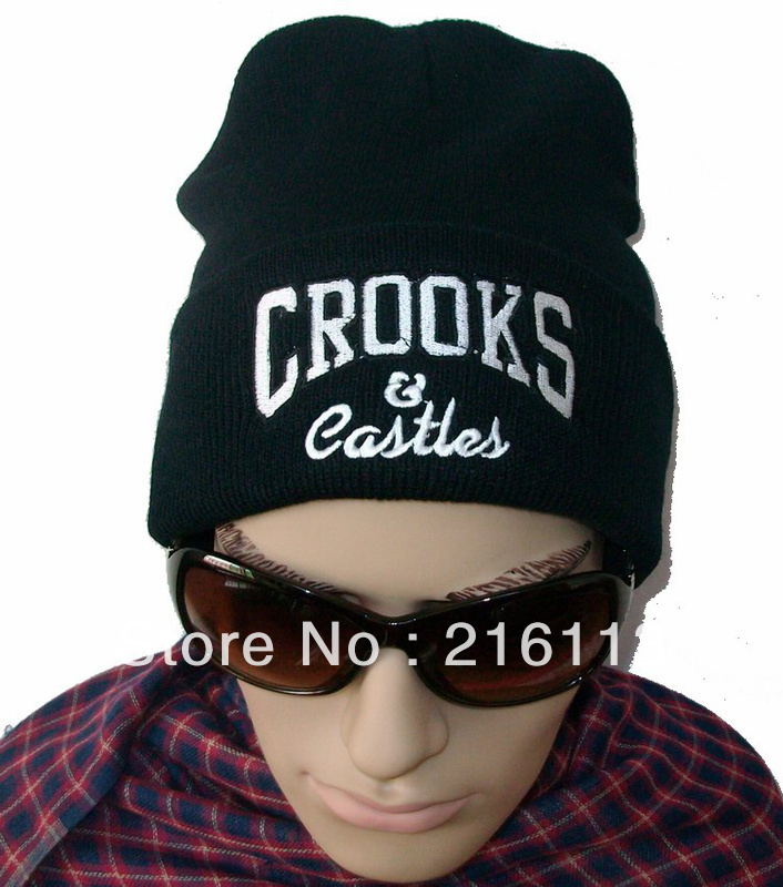 Hip-Hop Unisex Crooks And Castles Beanies Wen's Women's Winter knit Cotton wool Hats Snapback caps 1pcs/lot