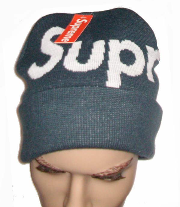 Hip-Hop Unisex supreme Dark Gray Beanies Wen's Women's Autumn Winter knit Cotton wool Hats Snapback caps 1pcs/lot