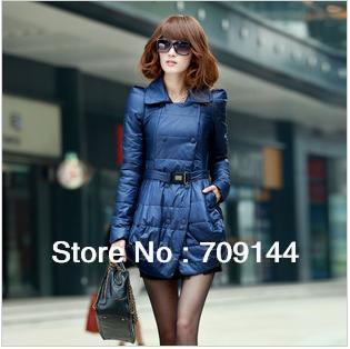 HK Free Shipping Slim Sweet Elegance Fur Collar Cotton Coat Winter Coat M L XL XXL