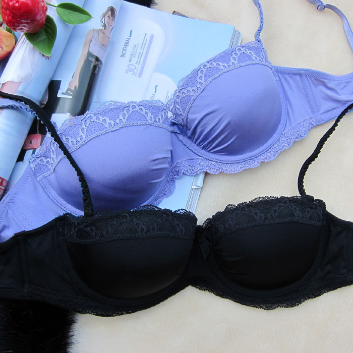 Hm k2 lace decoration cup silica gel slip-resistant single-bra 70a75b80b80c