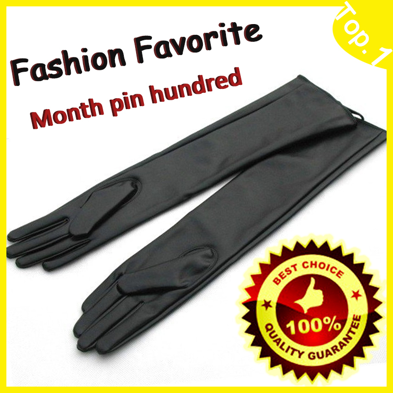 Holiday Sale 2013 Female women's leather gloves over the elbow PU glove fashion ladies long gloves LGPU001