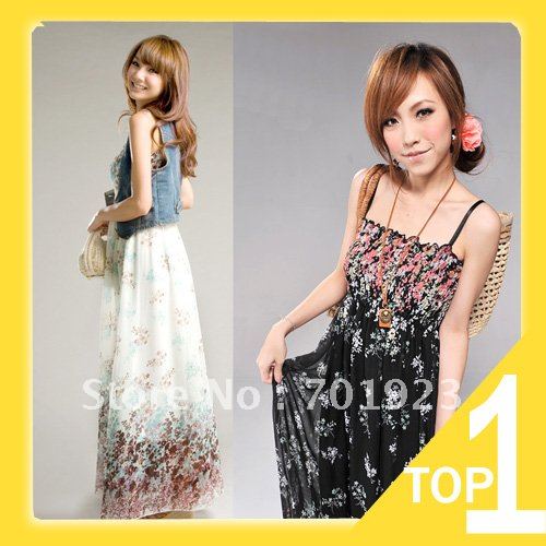 Holiday Sale 2013 Free shipping Bohemia Indigenous flavor long style brace  chiffon maxi dress Y0054 (Drop shipping support!)