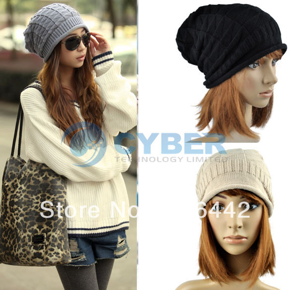 Holiday Sale Free Shipping 2012 Autumn Winter Knitting Wool Hat for Women Caps Lady Knitted Hats Beanie Caps 8046