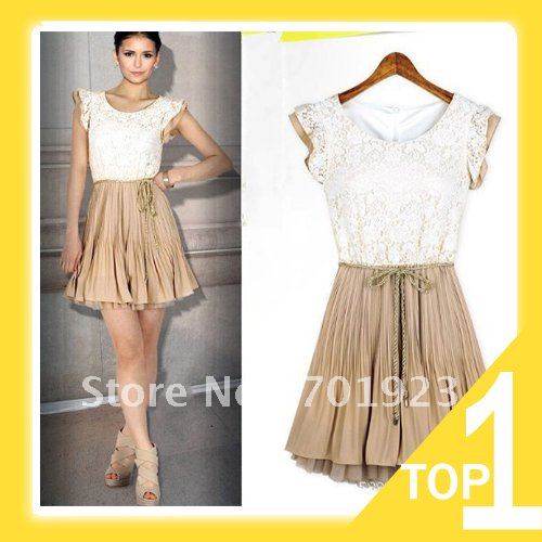 Holiday Sale Free shipping/Drop shipping 2013 Europe Style New Arrival Women's Fashion Dress With Belt Y3691