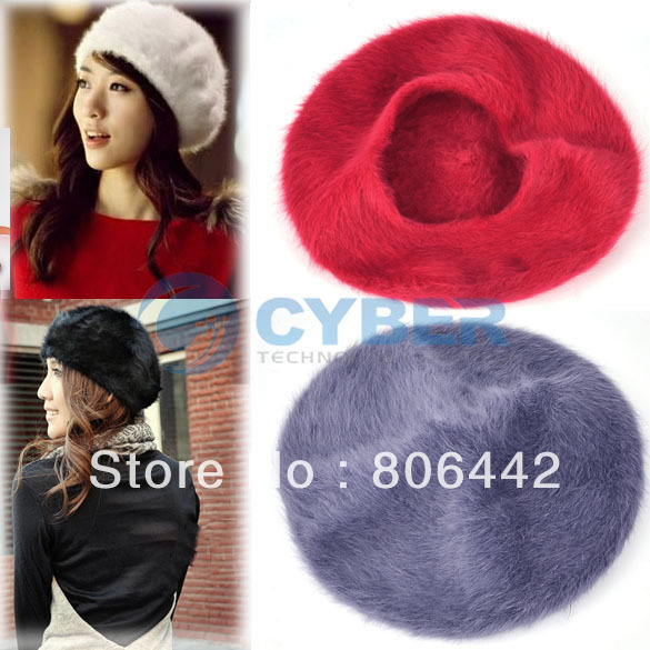 Holiday Sale Free Shipping Women's Lady Temperament Soft Winter Beret Hat Warm Hat Painter Cap 9082