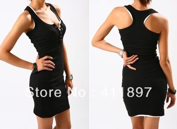 Holiday Sale Free Shipping / Women's Sexy Summer Dress  / Candy Colors / Polyester / Sleeveless/Vest/Tank tops/