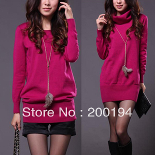 Holiday Sale New Fashion Mini Long Sleeve Butterfly Flower Fleece Woollen Sweater Short Skirt Dress 8 colors free shopping