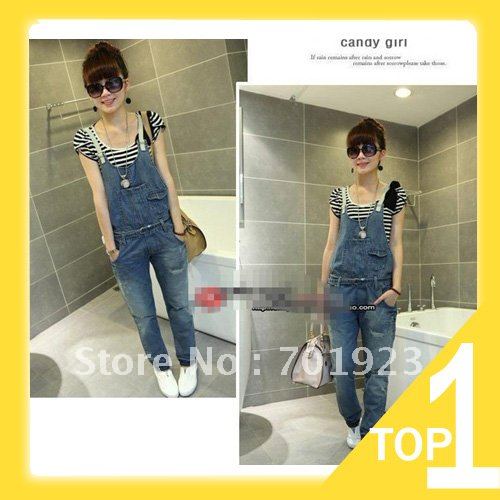 Holiday Sale Summer Bib ,Removable Bib ,Long jeans ,2012 new style ,Denim overalls ,free shipping Y3219