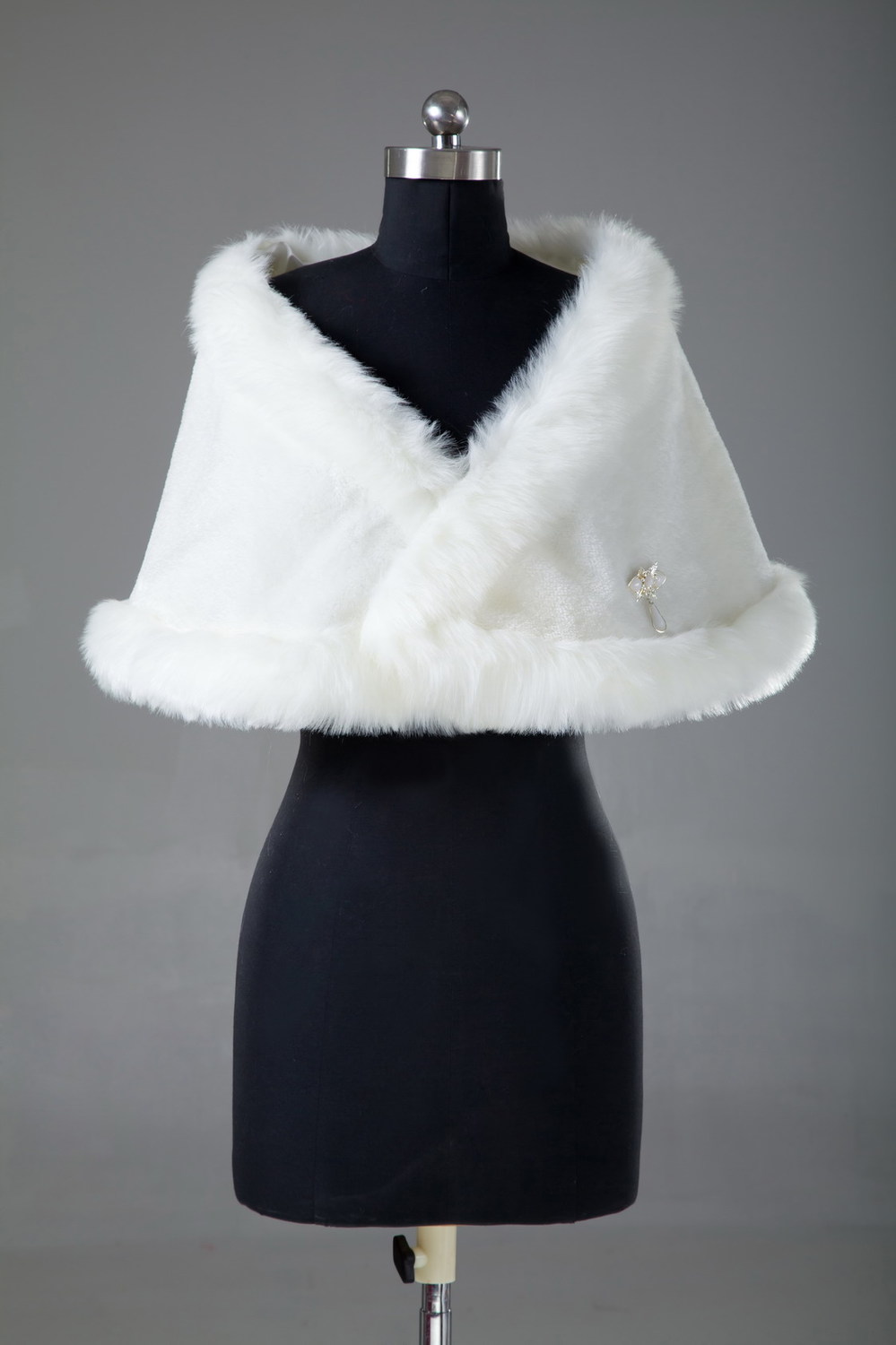 Holiday Sale  winter wedding jackets  faux fur jacket / shawl  FFA-008