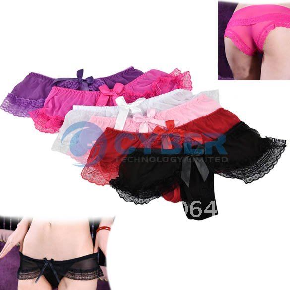 Holiday Sale Women's Ladies Thongs G-string V-string Panty Sexy Lingerie Underwear 6 Color Free Shipping 7951