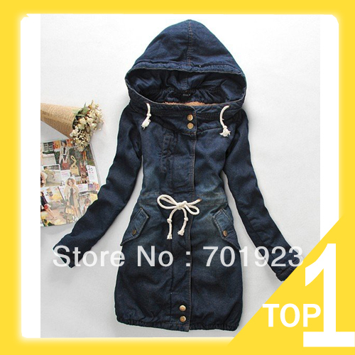 Holiday Sale Women's Sweater Jacket Coat/Cotton Hoodies Outwear Coat jeans coat Free Shipping Y6110