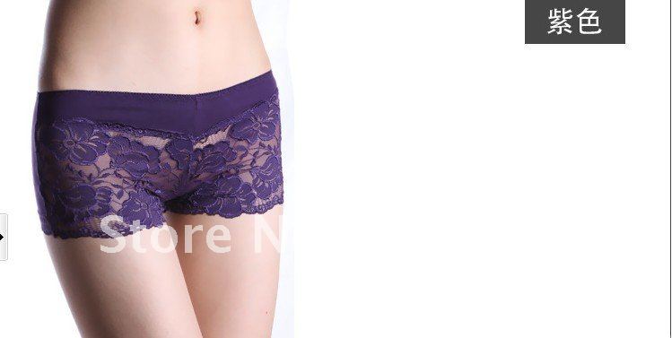 Hollow out transparent woman straight Angle pants A variety of color sexy underwear for women