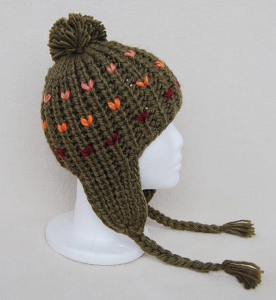Honey ear protector cap hat Women knitting wool hat winter knitted hat