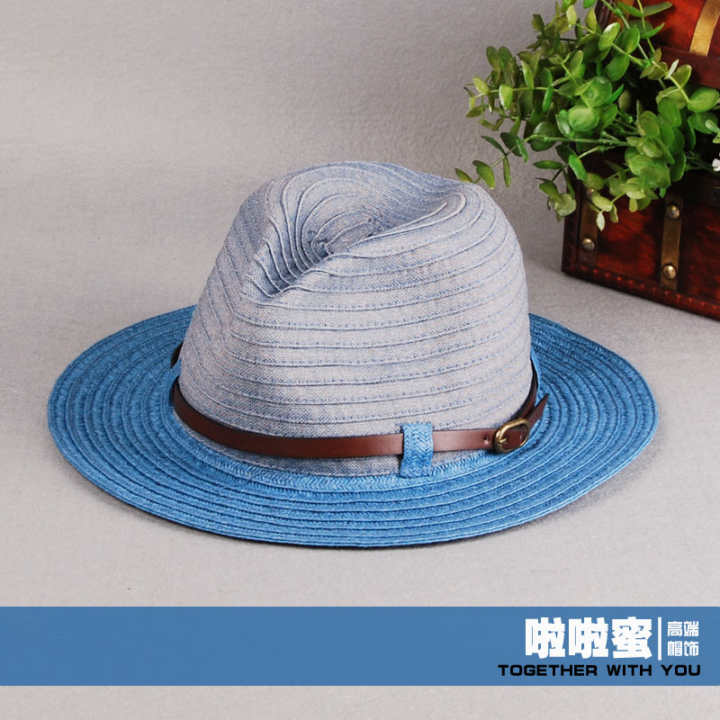 Honey male spring and summer fashion cowboy hat casual hat quality lovers beach cap sun-shading hat