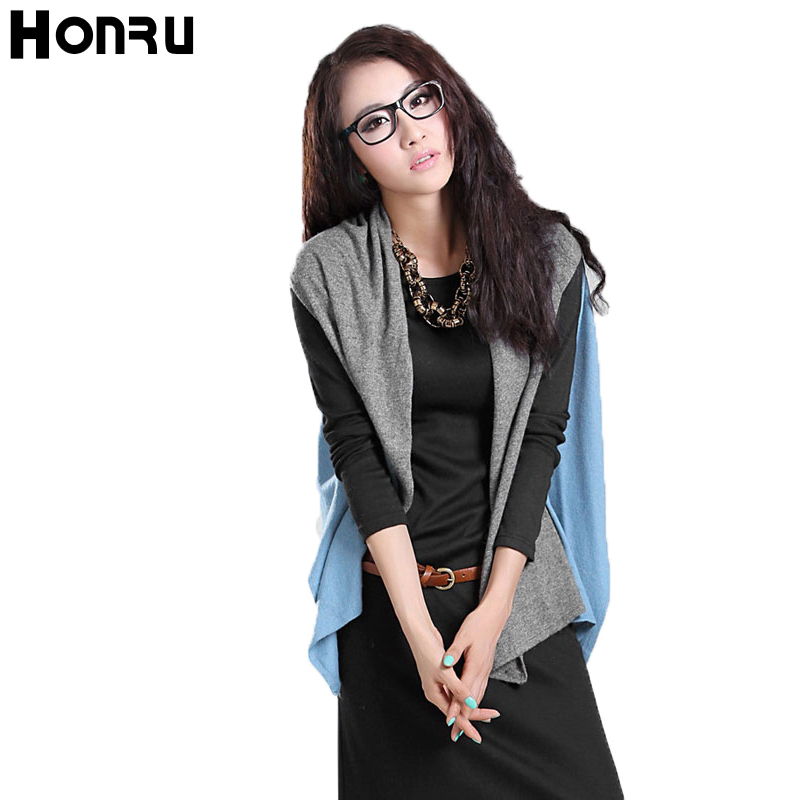 Honru 2012 fashion tie loose plus size scarf style sweater female 11132501