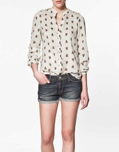 Horse Head Chiffon Blouse