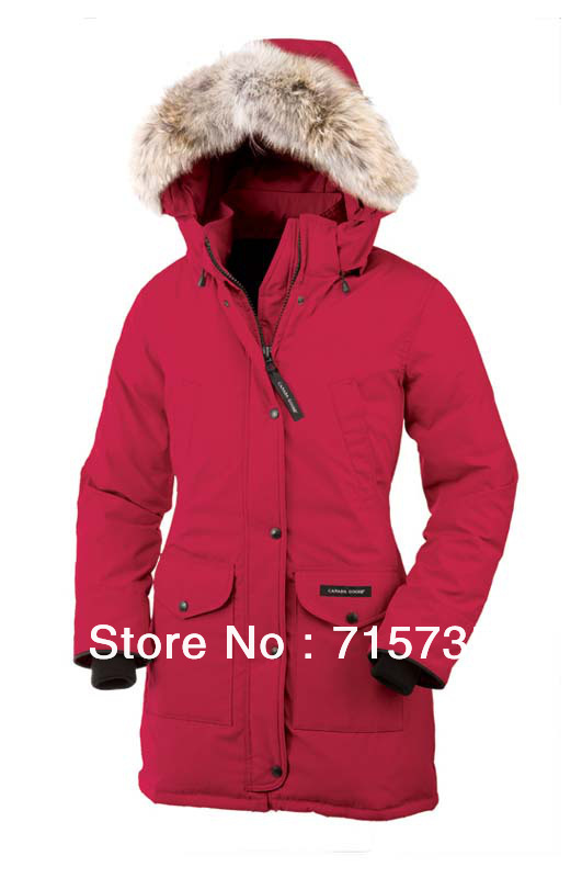 Hot 2012 Canada GS E07 Women's Trillium Parka down jackets coats Real Raccoon fur collar Winter warm 8cols Free shipping
