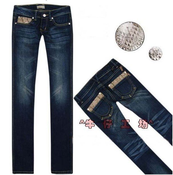 Hot 2012 Most Popular New Arrive women's Jeans Straight Jeans size; 25-31