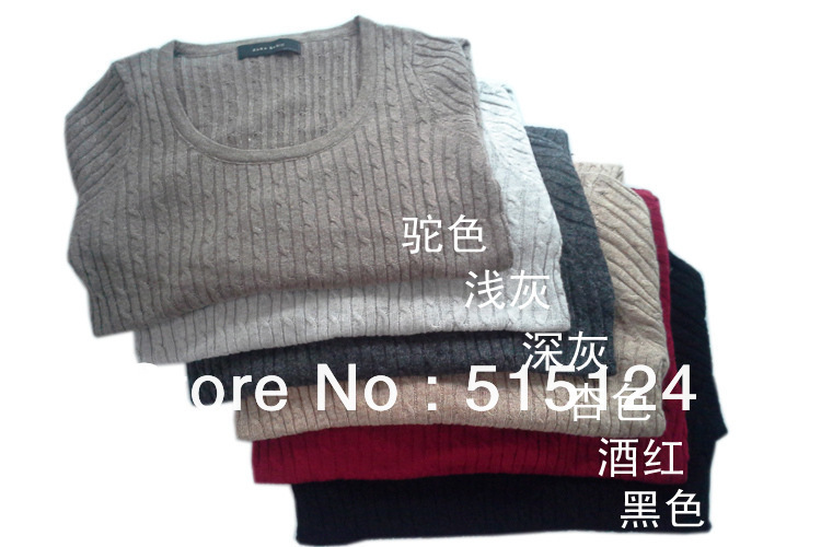 Hot 2012 Round neck Slim women's long Knitwear Blended bottoming shirts for women Color:5colors Size:Free size