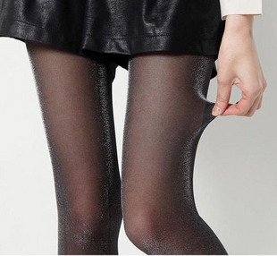 Hot 2012 spring and autumn multicolour stockings pantyhose sexy transparent black stockings female + Free Shipping