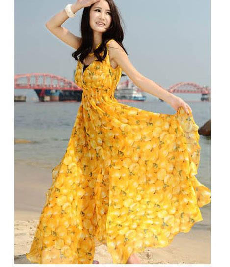 Hot ! 2013 free shipping good quality new style fashion Bohemian dresses women ladies brand chiffon dresses 2 colors