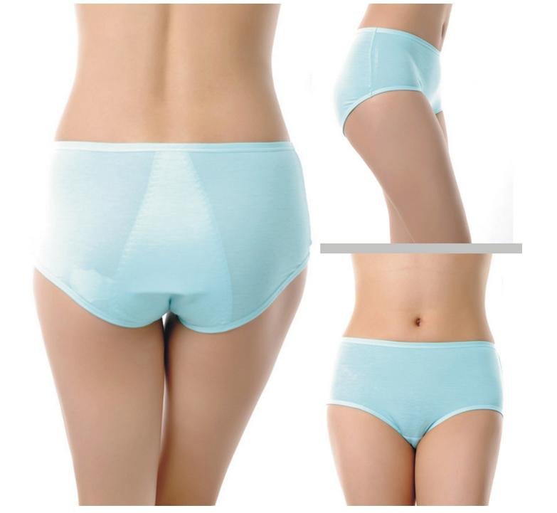 HOT 9 colors women bamboo fiber high-waist briefs menstrual physiological pants high quality panties 9042# A09
