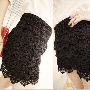 Hot! Best Sell Fashion ladies shorts with lace material 10pcs/lot with free shipping.