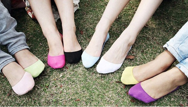 Hot Candy-colored lace flat boat socks lace invisible socks Asakuchi socks #4837