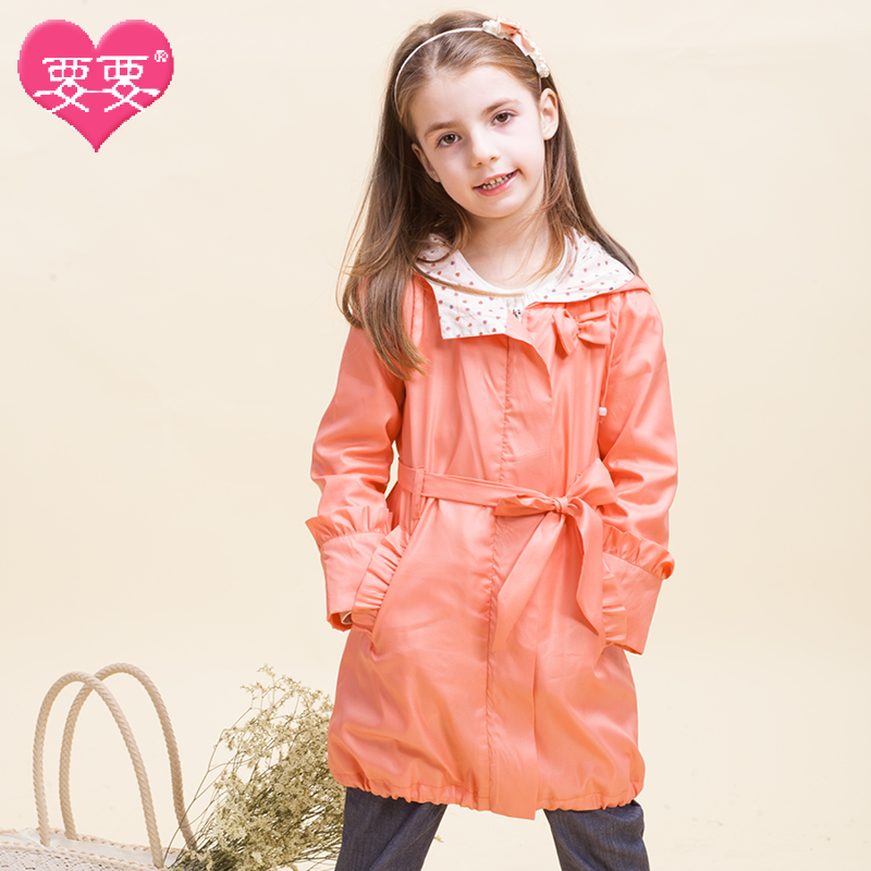 HOT Children's clothing child outerwear female child trench 2013 spring outerwear princess child FREE  SHIPPING