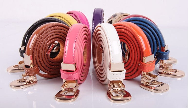 Hot ! Elegant women's genuine leather belts  Candy Color lady's fashion belts A098