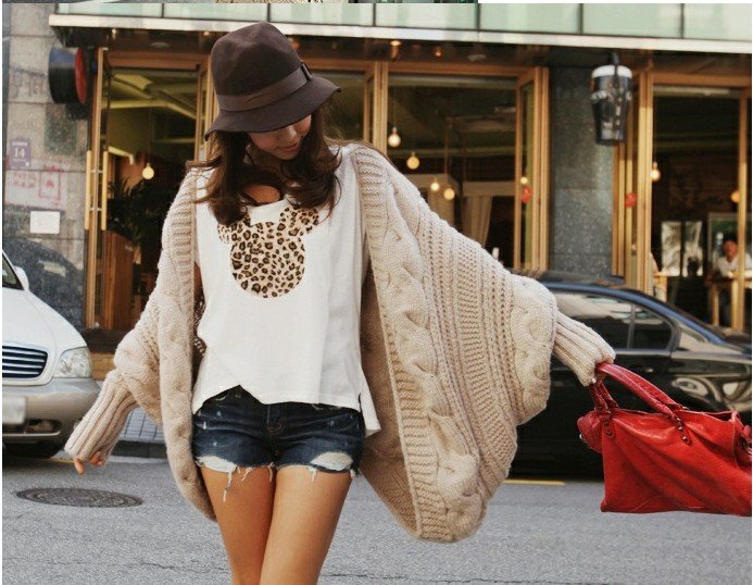 HOT! Fashion designs Autumn Winter women maxi size wraps cardigan , twist sweater cloak , black/beige/pink