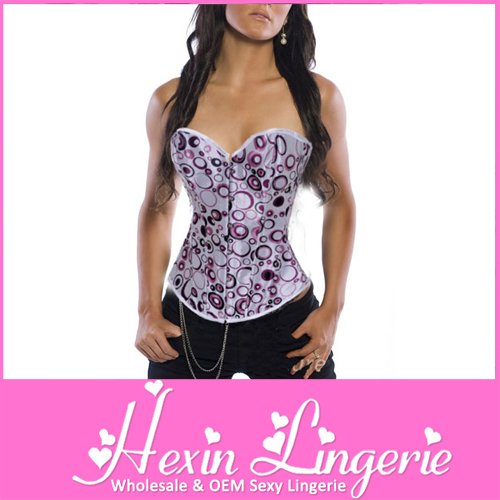 Hot Fashion!! LB4359 Plus Size Print Leotard Corset Top& Spandex Body Shaper for WOMEN