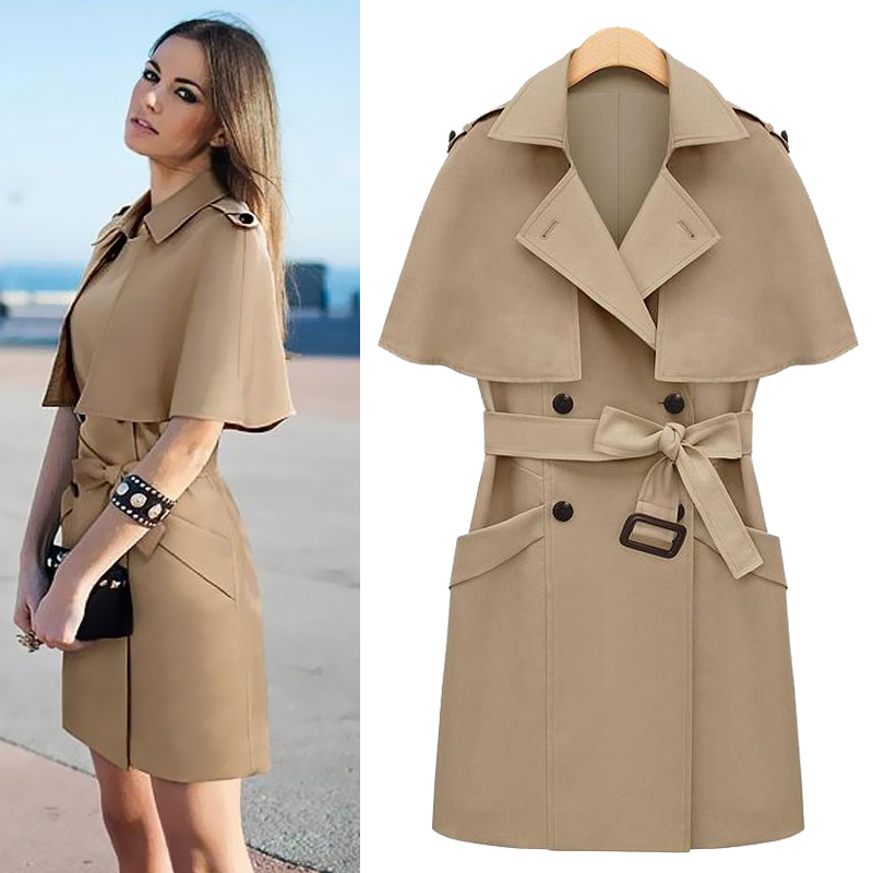 HOT  FREE SHIPING 2012 autumn and winter fashion poncho cape trench sleeveless vest women outerwear