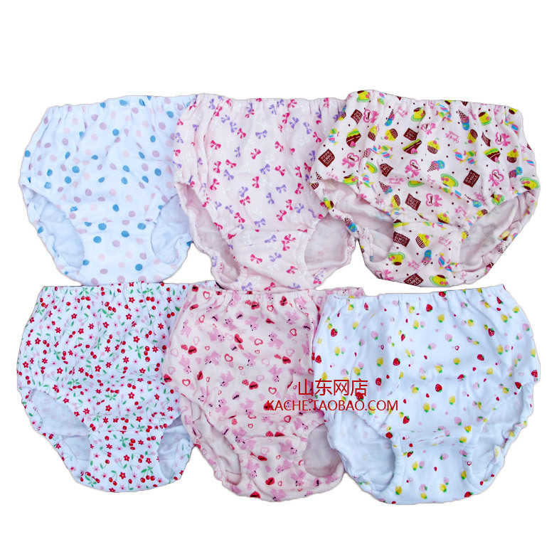 HOT free shipment children's clothing 100% cotton panties - soft comfortable - girl's briefs random color