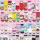 Hot!!! Free Shipping 10 pairs/lot Fashion Lovely Women Cartoon Cotton Socks in Autumn and Winter(Random send styles)