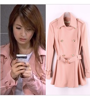 hot free shipping 2013 new Star female autumn trench